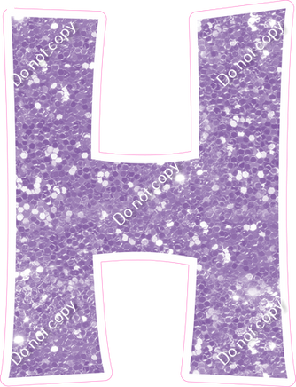 KG 23.5" Individuals - Lavender Sparkle H