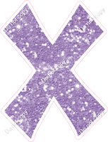 KG 23.5" Individuals - Lavender Sparkle X