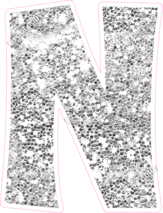 KG 23.5" Individuals - Light Silver Sparkle N