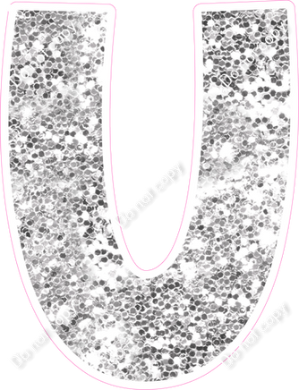 KG 23.5" Individuals - Light Silver Sparkle U