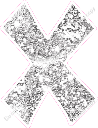 KG 23.5" Individuals - Light Silver Sparkle X