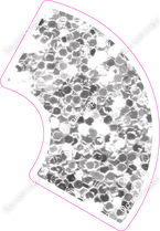 KG 23.5" Individuals - Light Silver Sparkle Apostrophe