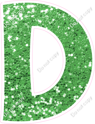 KG 23.5" Individuals - Lime Green Sparkle D