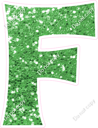 KG 23.5" Individuals - Lime Green Sparkle F