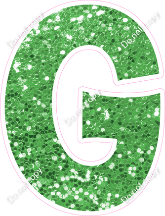 KG 23.5" Individuals - Lime Green Sparkle G