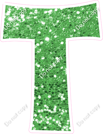 KG 23.5" Individuals - Lime Green Sparkle T