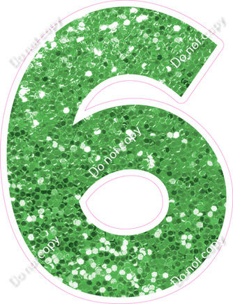 KG 23.5" Individuals - Lime Green Sparkle 6