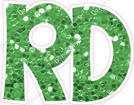 KG 23.5" Individuals - Lime Green Sparkle RD