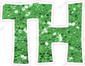 KG 23.5" Individuals - Lime Green Sparkle TH