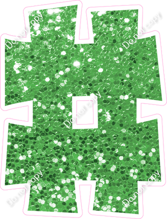 KG 23.5" Individuals - Lime Green Sparkle #