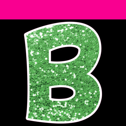 Sparkle - 23.5" KG 68 pc Alphabet Sets Sparkle Lime Green