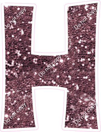 KG 23.5" Individuals - Mauve Sparkle H