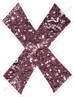 KG 23.5" Individuals - Mauve Sparkle X
