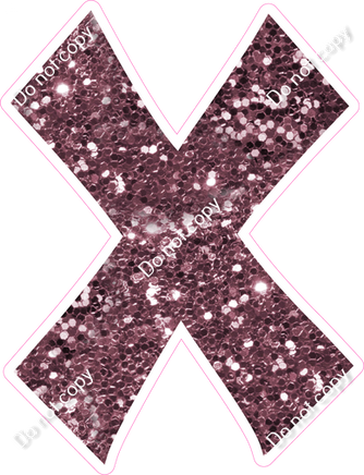 KG 23.5" Individuals - Mauve Sparkle X