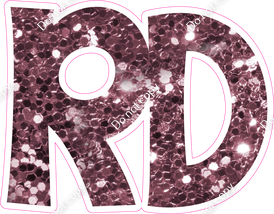 KG 23.5" Individuals - Mauve Sparkle RD