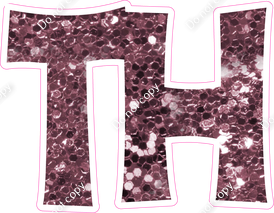 KG 23.5" Individuals - Mauve Sparkle TH