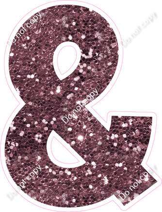 KG 23.5" Individuals - Mauve Sparkle &