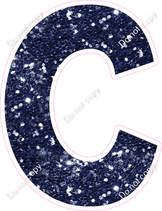KG 23.5" Individuals - Navy Blue Sparkle C