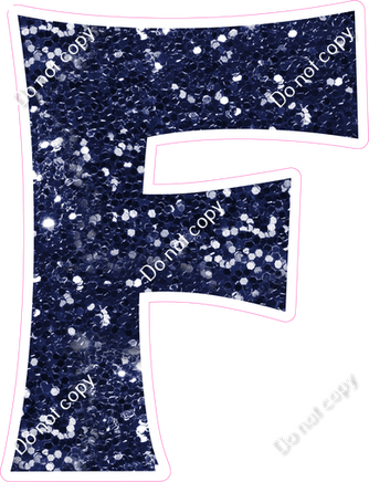 KG 23.5" Individuals - Navy Blue Sparkle F