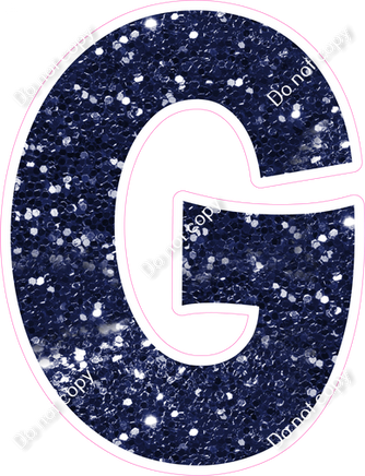 KG 23.5" Individuals - Navy Blue Sparkle G