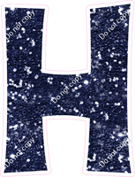KG 23.5" Individuals - Navy Blue Sparkle H