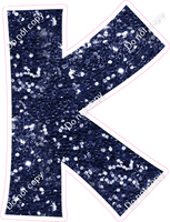 KG 23.5" Individuals - Navy Blue Sparkle K