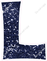 KG 23.5" Individuals - Navy Blue Sparkle L