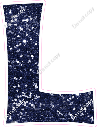 KG 23.5" Individuals - Navy Blue Sparkle L