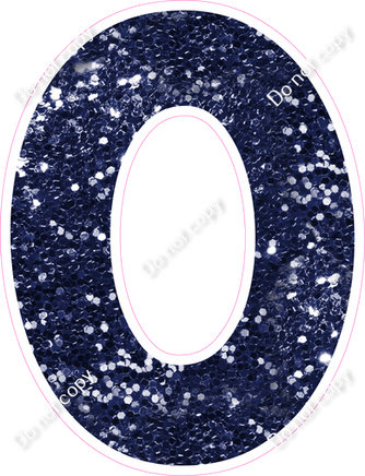 KG 23.5" Individuals - Navy Blue Sparkle O