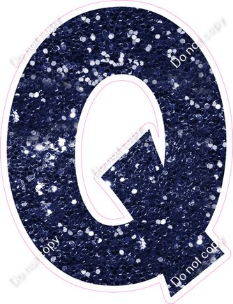 KG 23.5" Individuals - Navy Blue Sparkle Q