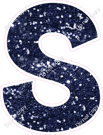 KG 23.5" Individuals - Navy Blue Sparkle S