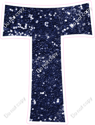 KG 23.5" Individuals - Navy Blue Sparkle T