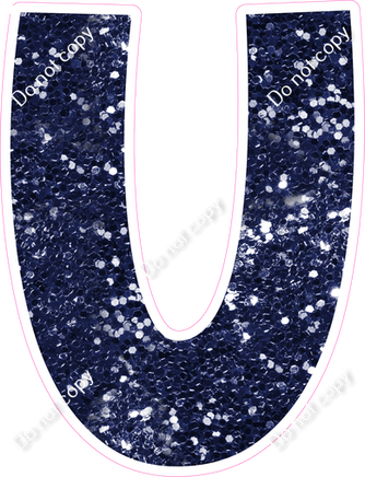 KG 23.5" Individuals - Navy Blue Sparkle U