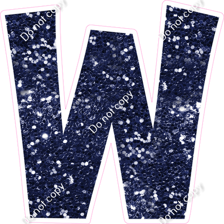 KG 23.5" Individuals - Navy Blue Sparkle W