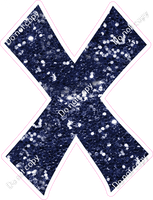 KG 23.5" Individuals - Navy Blue Sparkle X