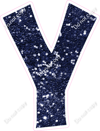 KG 23.5" Individuals - Navy Blue Sparkle Y