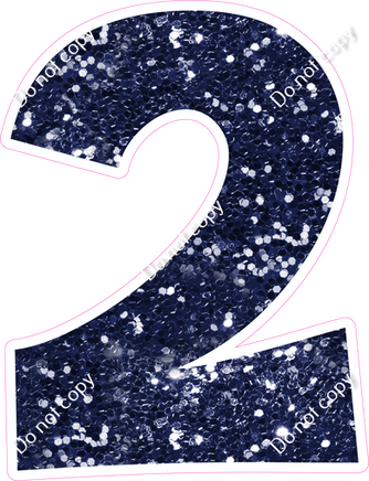 KG 23.5" Individuals - Navy Blue Sparkle 2