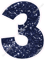KG 23.5" Individuals - Navy Blue Sparkle 3