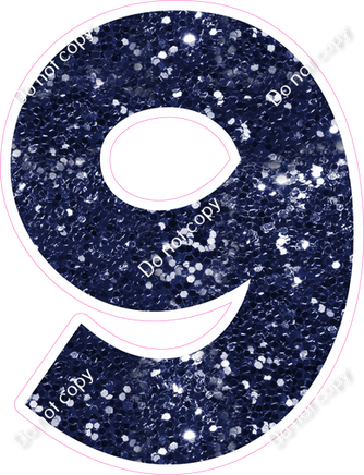 KG 23.5" Individuals - Navy Blue Sparkle 9