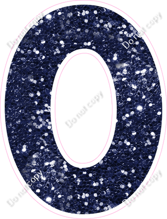 KG 23.5" Individuals - Navy Blue Sparkle