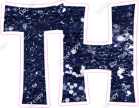 KG 23.5" Individuals - Navy Blue Sparkle TH