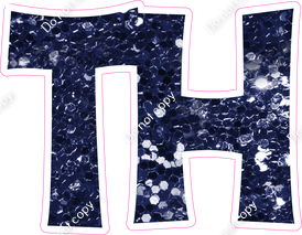 KG 23.5" Individuals - Navy Blue Sparkle TH