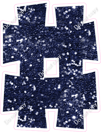 KG 23.5" Individuals - Navy Blue Sparkle #