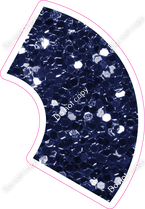 KG 23.5" Individuals - Navy Blue Sparkle Apostrophe