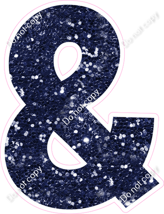 KG 23.5" Individuals - Navy Blue Sparkle &