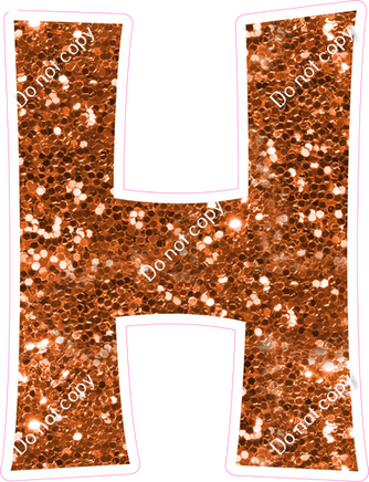 KG 23.5" Individuals - Orange Sparkle H