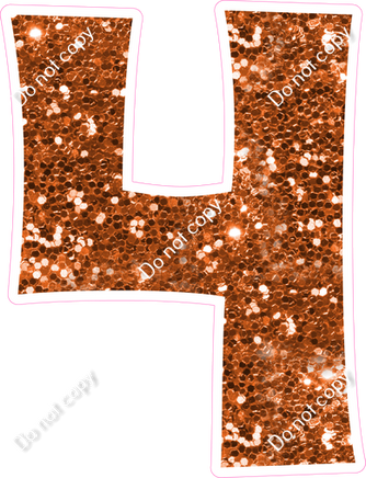 KG 23.5" Individuals - Orange Sparkle 4