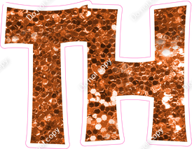 KG 23.5" Individuals - Orange Sparkle TH