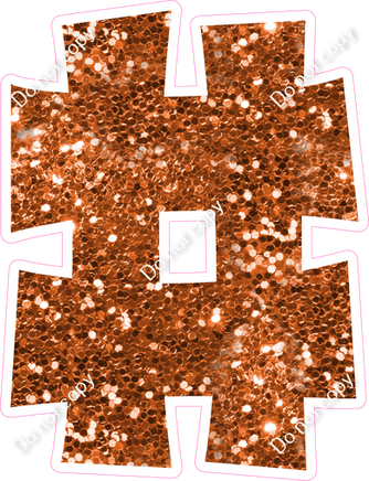KG 23.5" Individuals - Orange Sparkle #