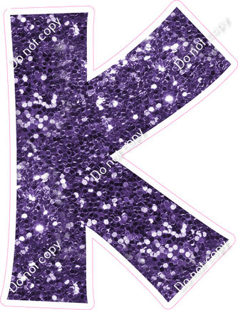 KG 23.5" Individuals - Purple Sparkle K
